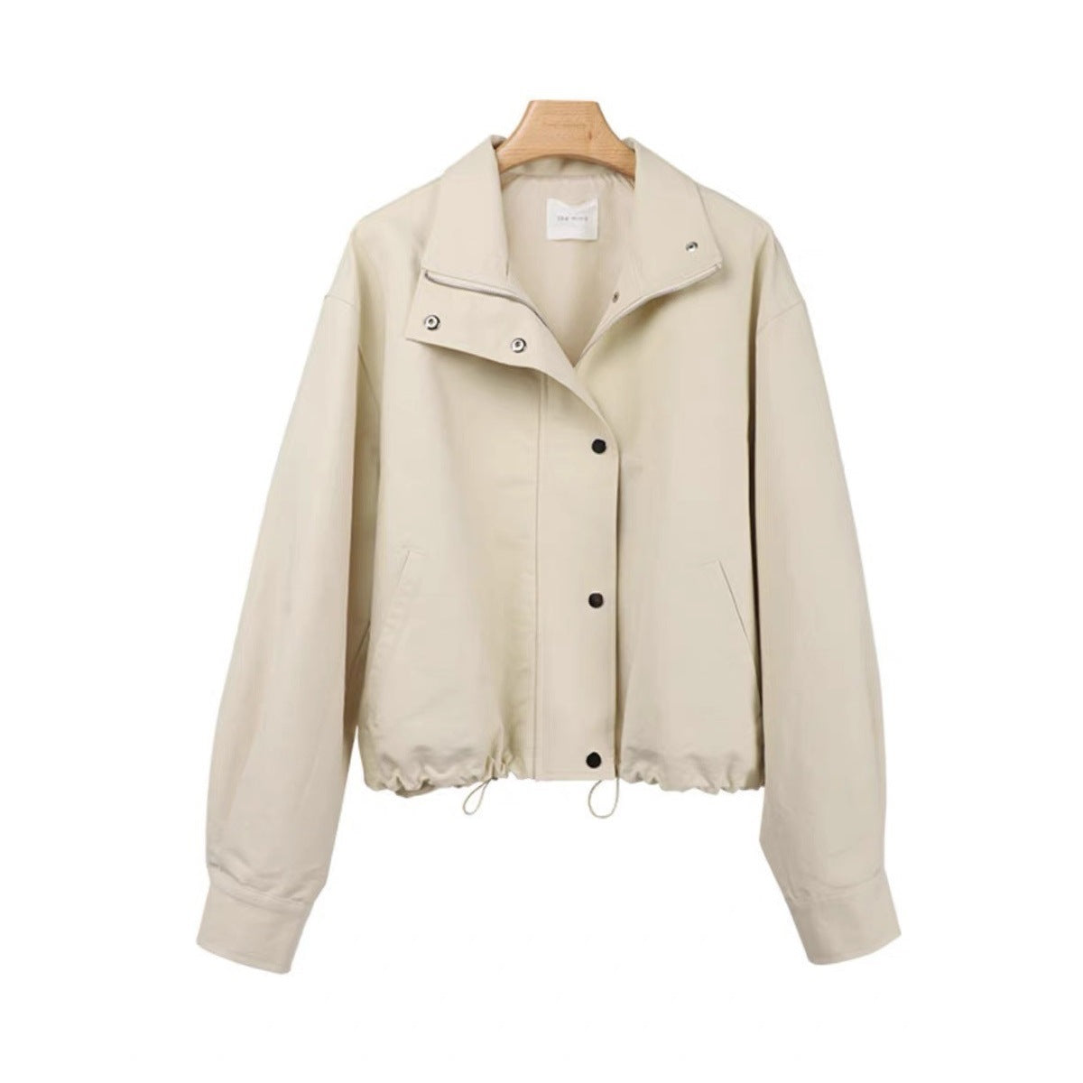 Women's stand collar short jacket long sleeve work style all-match jacket