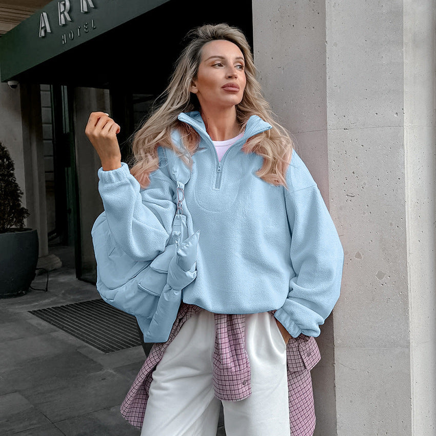 French Style Womens Pullover Hoodie