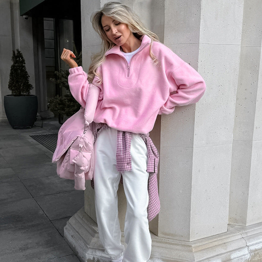 French Style Womens Pullover Hoodie